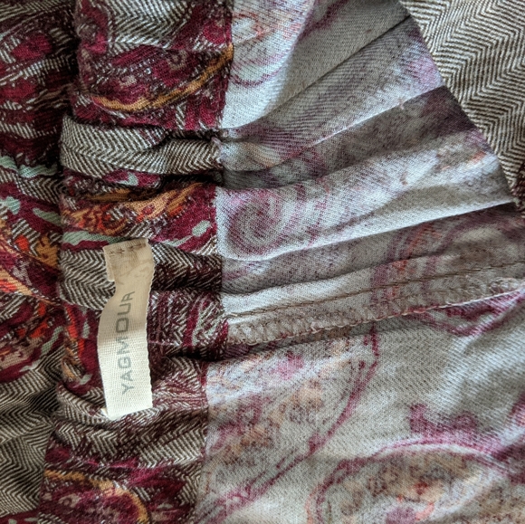 Paisley Maxi Skirt from Argentina with Pockets - Picture 4 of 5